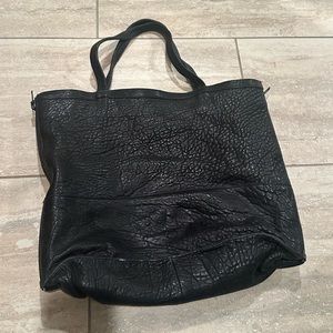 SEA (MADE IN NEW YORK) BLACK LEATHER BAG